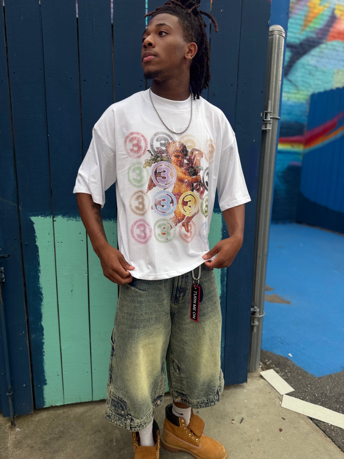 WHITE BABY ANGEL TEE
