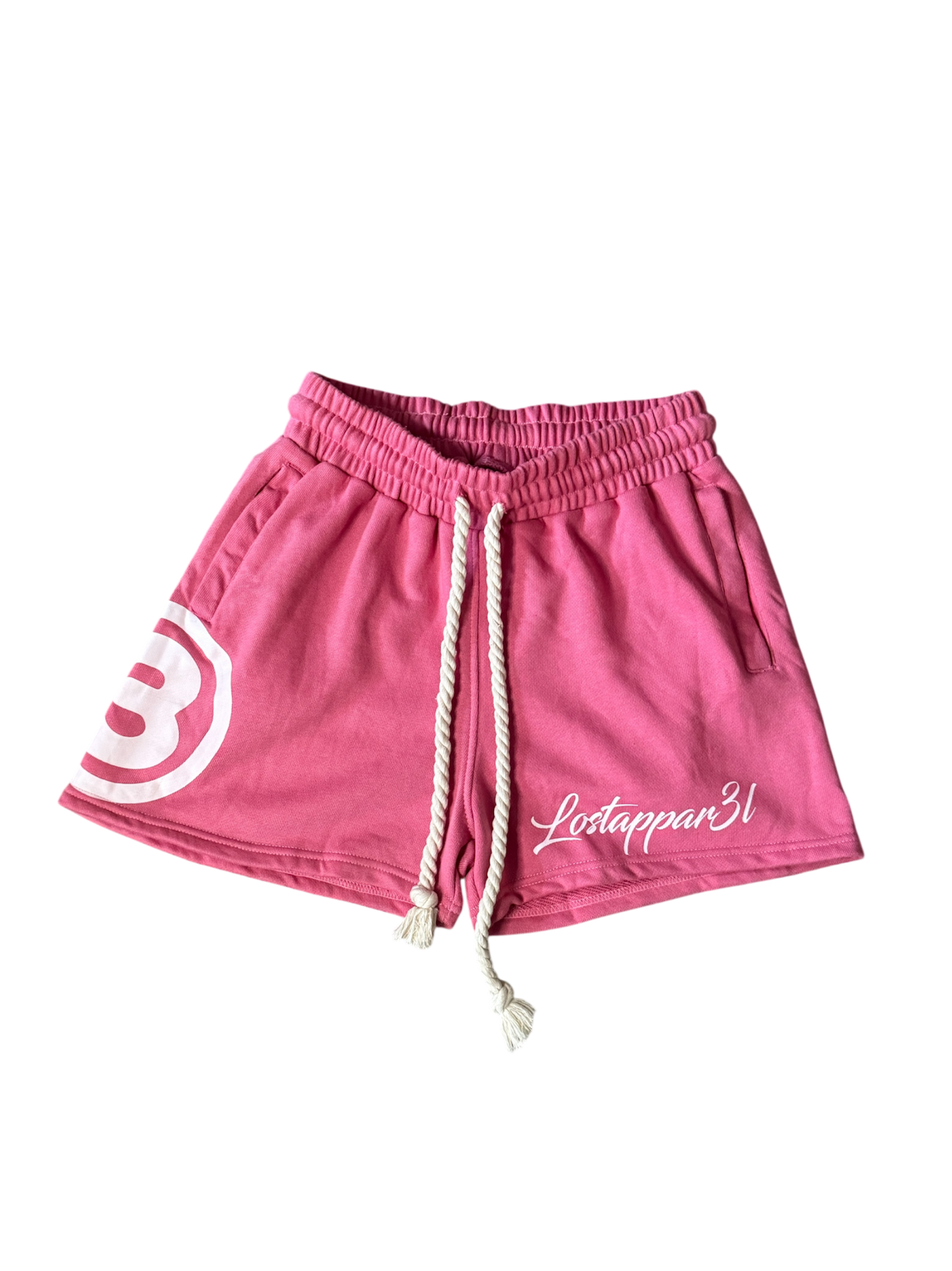 Pink mini shorts