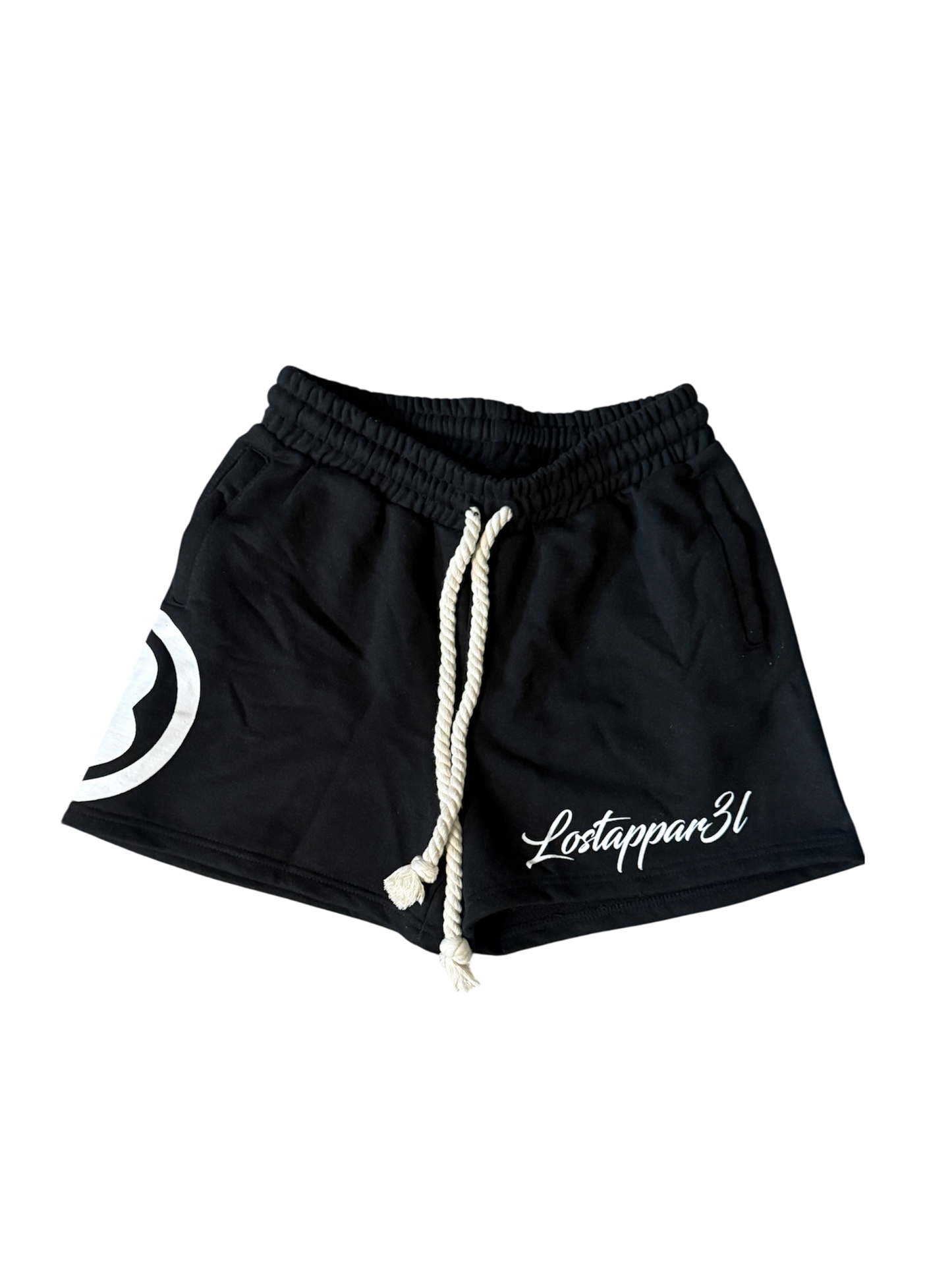 Black mini shorts