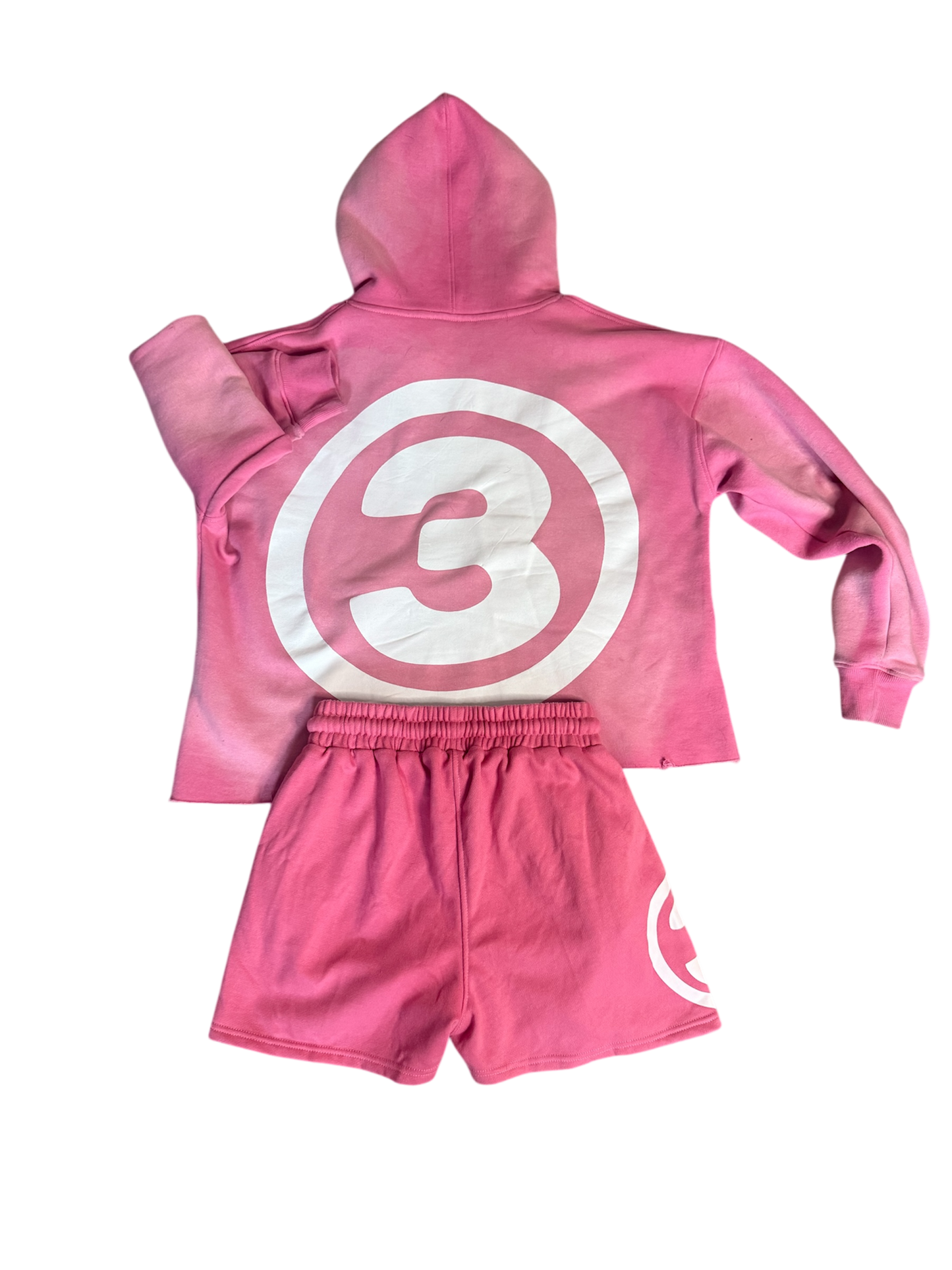 Pink mini short set