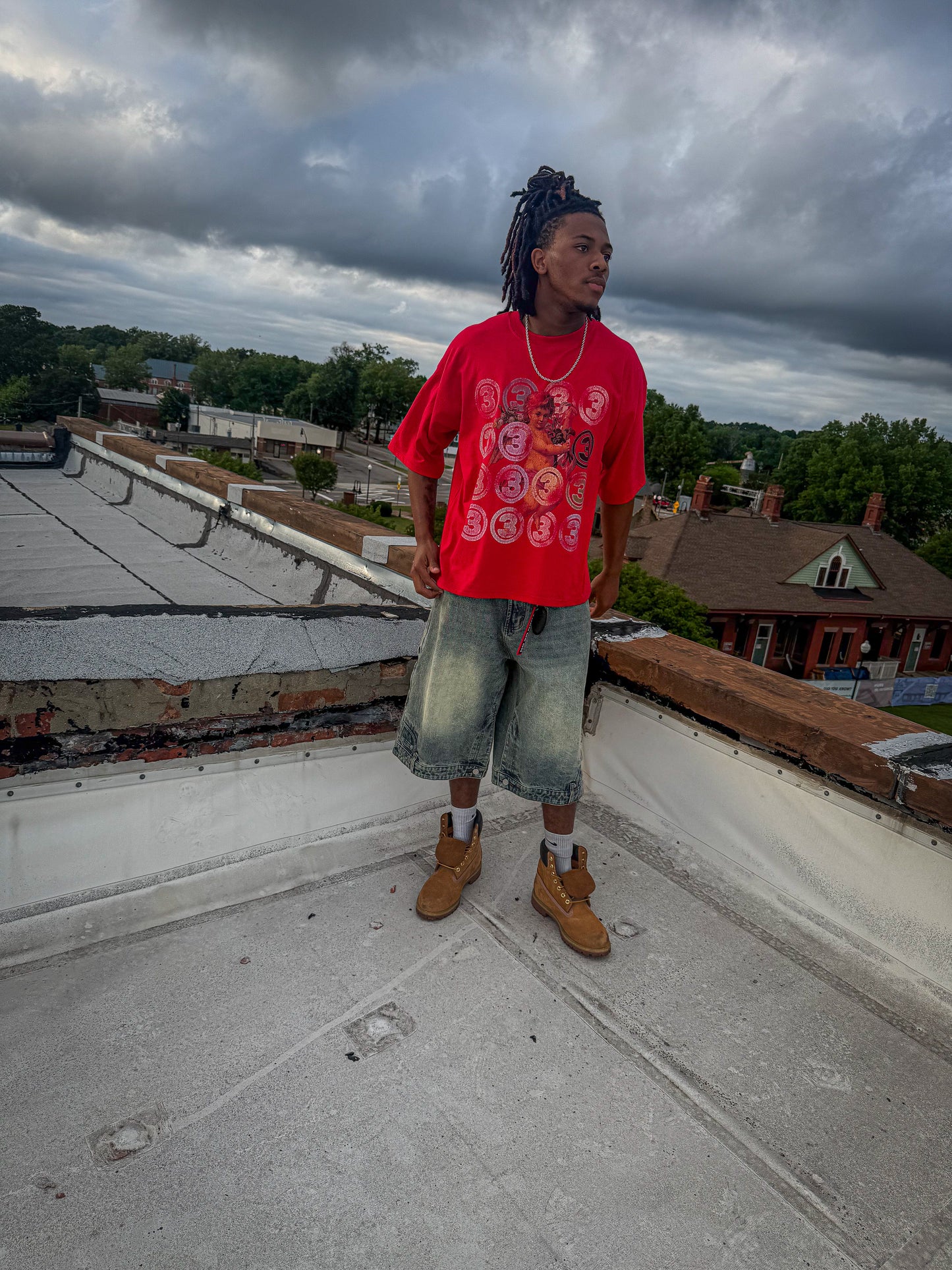 RED BABY ANGEL TEE