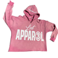 "Pink" V1 Cropped Acid Wash Hoodie