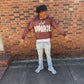 "Brown" V1 Cropped Acid Wash Hoodie