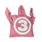 "Pink" V1 Cropped Acid Wash Hoodie