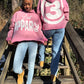 "Pink" V1 Cropped Acid Wash Hoodie