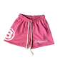 Pink mini shorts
