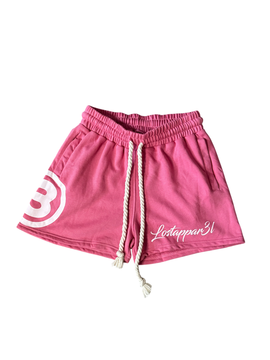Pink mini shorts